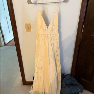 NWT Free People Cream Maxi Dress